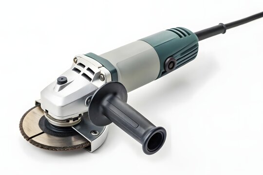 Angle grinder isolated on white