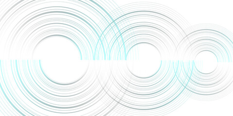 blue minimal circular abstract dynamic lines isolated on white background. Future technology banner concept. vector illustration. Abstract Computer technology background. network visual connection.	