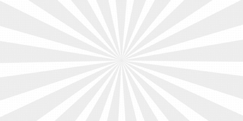 abstract gray white sun rays, retro styled comics book texture background, halftone illustration, pop art concept