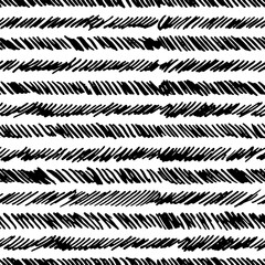 Seamless pattern striped ink elements. Black and white vector illustration for textile, packaging, website, wrapping, printing, stationery, scrapbooking. Modern style monochrome minimalism.