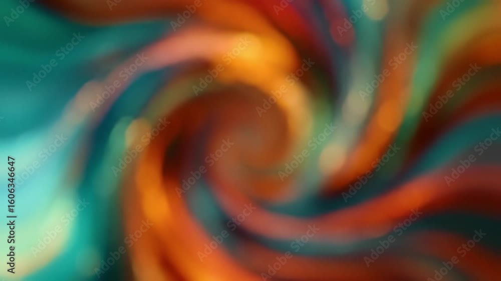 Poster a vibrant abstract swirl of warm and cool colors creates a dynamic and fluid visual experience.