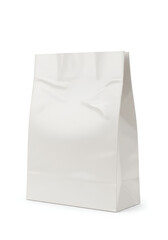 Blank white paper bag