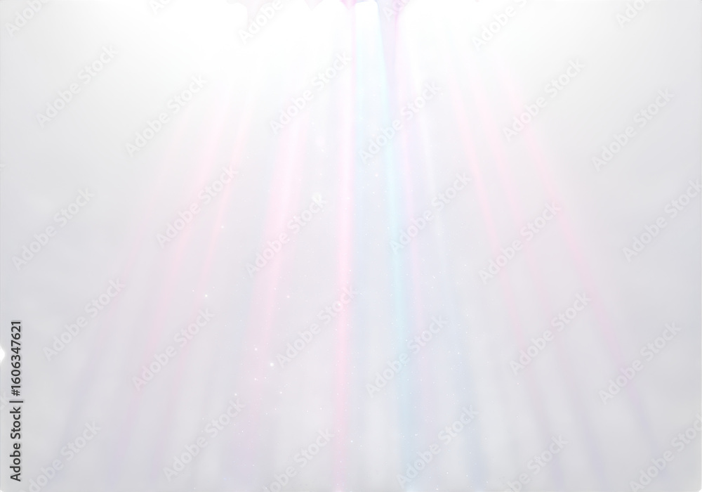 Poster soft, colorful light rays emanating from a bright source, creating a magical glow isolated on transp