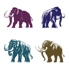Elephant Mammoth Big Huge Mammal Animal
