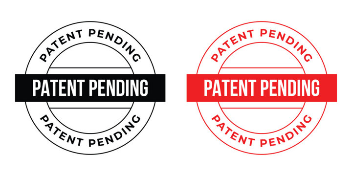 Patent Pending Stamp Vector Set