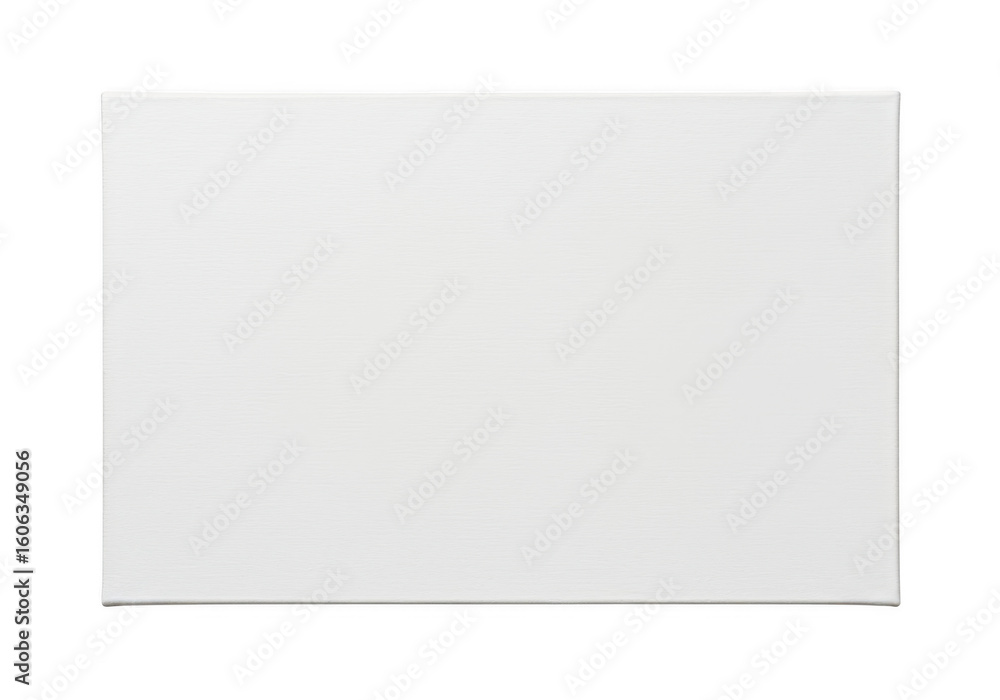 Poster a clean, blank white rectangular canvas isolated on a transparent background, offering ample copy sp