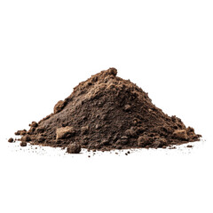 Soil Heap Earths Piled Ground on a white and transparent background