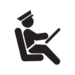 Silhouette of a person wearing a hat sitting in a car driving