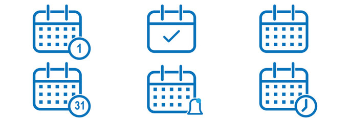 Calendar planner icon set. Calendar icons collection. Address location icon. Stopwatch timer icons. Date Calendar icon Web icons set. Calendar icons set for app, website, ui eps 10