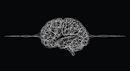 Abstract Brain Network Silhouette