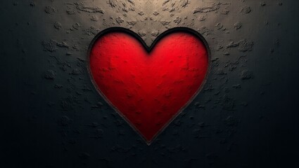 red heart on grunge background