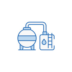 Oil Distributor icon design with white background stock illustration