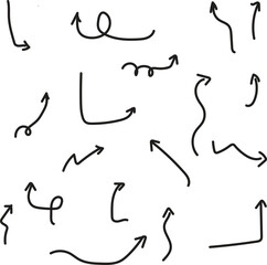 Arrow icon set  simple vector design for UI, web, and infographic use