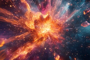 A Cosmic Explosion Of Fiery Nebulae And Celestial Debris