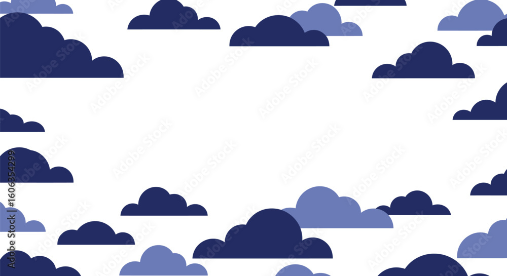 Poster abstract cloud vector pattern