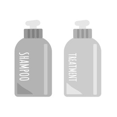シャンプー　トリートメント　ボトル　イラスト