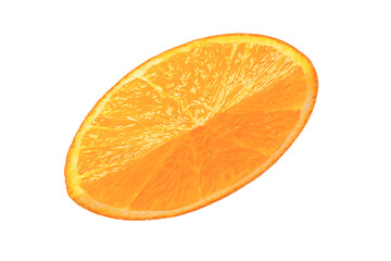 slice of orange isolated