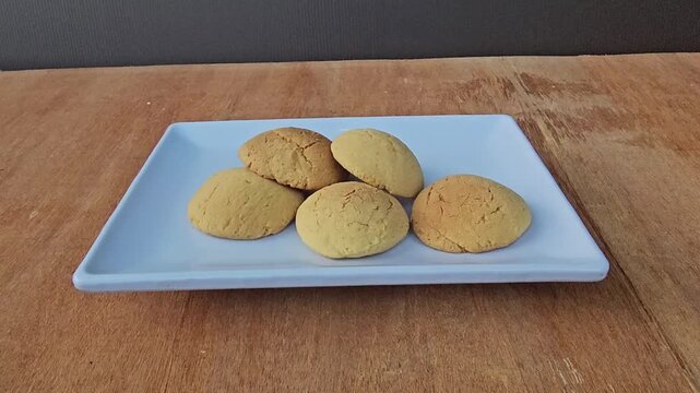 cookies on a plate,Baruasa is a authentic cake from Bugis,Makassar South Sulawesi