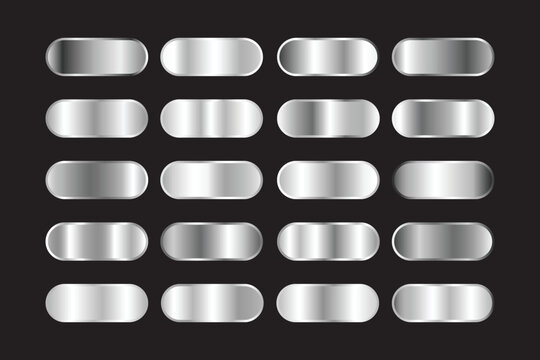 20 silver gradient color collection for UI elements