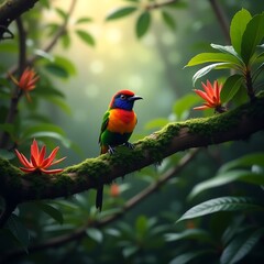 Obraz premium bird, parrot, ancwildlife, beak, pet, wild, feather, 