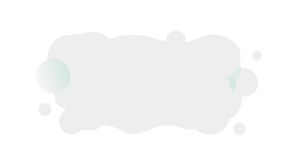 Illustration of a soft cloud like shape with smaller circles around it on a white background design