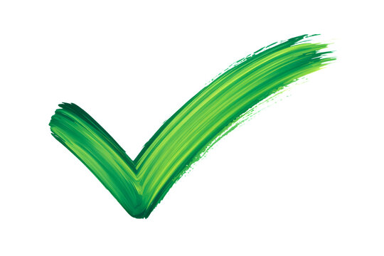 green checkmark icon, a symbol of approval, success, and accomplishment isolated on transparent background