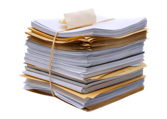 A neatly organized stack of documents represents efficiency and the importance of structured paperwork.