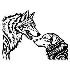 Stylized Wolf and Dog Illustrations | Vector Graphic Design EPS
A collection of stylized wolf and dog illustrations in vector format. Perfect for graphic design, logos, tattoos, and animal artwork. 
