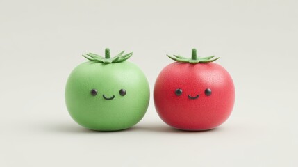 Organic tomato characters engage in a friendly rivalry over freshness and flavor in a playful cartoon world. National Organic Month