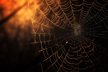 Halloween spiderweb wallpaper