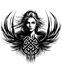 Viking Shield Maiden Warrior