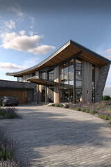 Fototapeta premium Architectural design of a Sustainable House