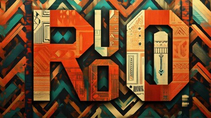 Bold, colorful graphic design