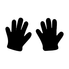 Latex Gloves Icon illustration