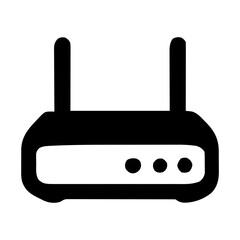 Wi-Fi Router Icon illustration for network or connection