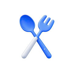 Fototapeta premium Blue Cutlery