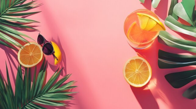 Summer party poster layout