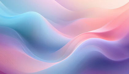 Dreamy Pastel Gradient Abstract Background - Soft Flowing Shapes