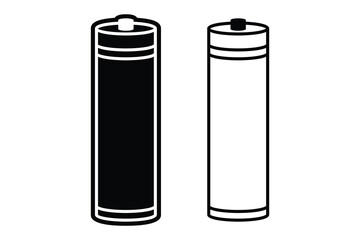 Battery art silhouette vector out line art 
