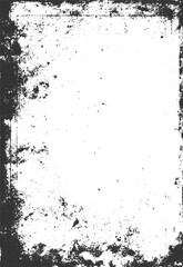 grunge border frame for your design, black ink brushed grunge lines border artistic painting blank space frame picture transparent background