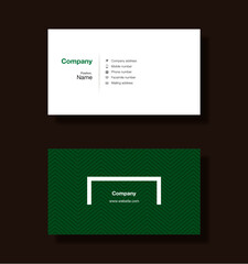 business card template