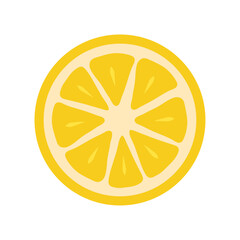 Hand drawn lemon with leaf. Juicy summer citrus. Organic fruit for lemonade, juice or vitamin C healthy food. Cartoon flat vector illustration isolated on transparent background. Clipart lemon
