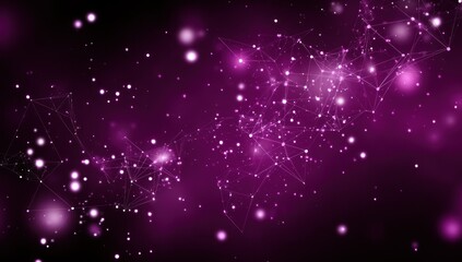 Obraz premium Abstract network design in deep purple.