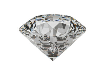 Isolated Sparkling Diamond Gem Stone