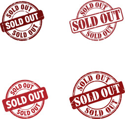  "Sold out" signifies that all available items