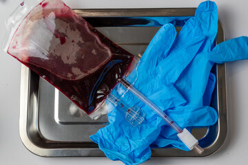 Blood donation concept