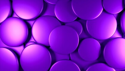 Abstract background of many round, purple shapes