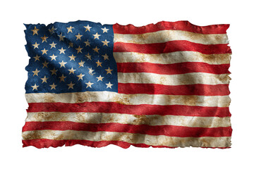 Close-up of historic american flag