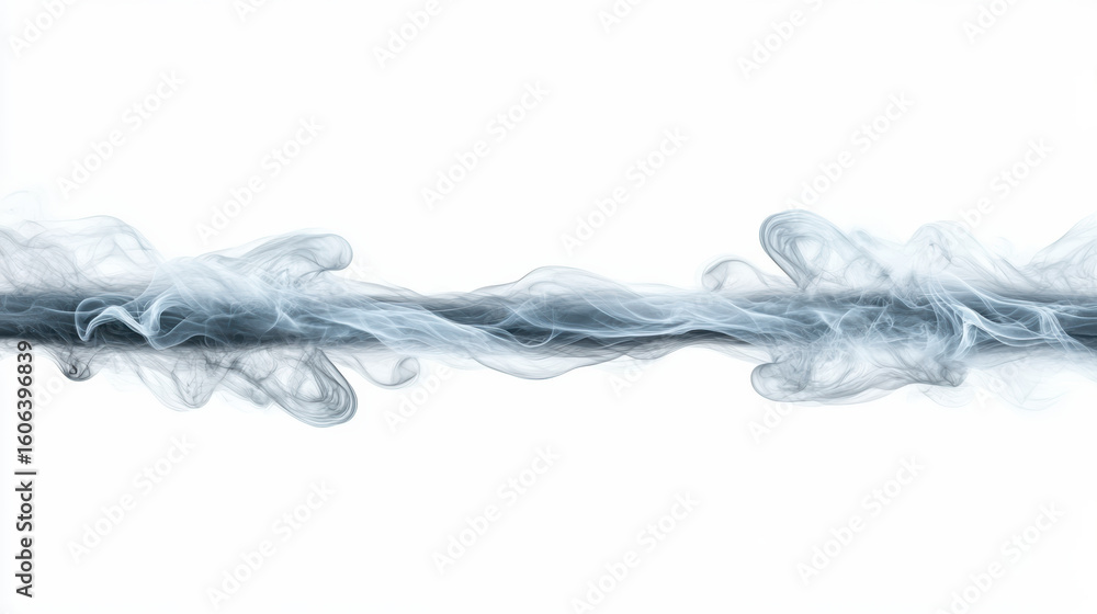 Poster layered smoke twisting in void creates mesmerizing visual effect