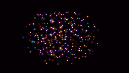 Abstract background with colorful lights